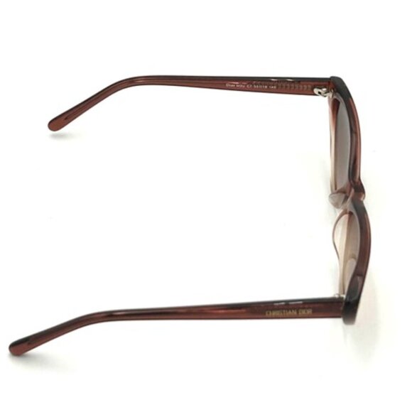 NIB-Christian Dior Gradient Brown Acetate Cat-Eye Sunglasses - Picture 3 of 4